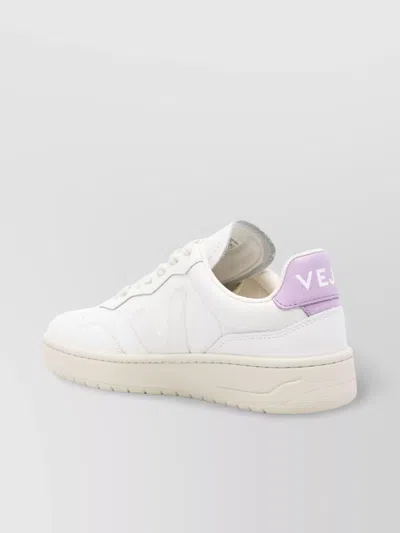 Veja Leather Sneakers With Rubber Sole And Contrasting Heel