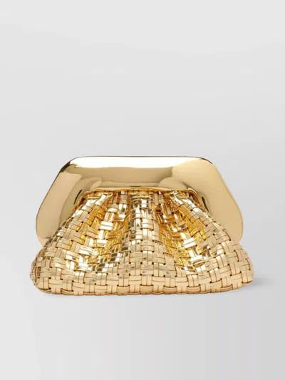 Themoirè Tia Weaved Laminated Clutch Bag
