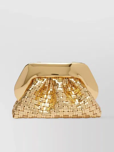 Themoirè Tia Weaved Laminated Clutch Bag