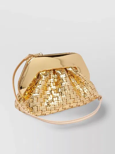 Themoirè Tia Weaved Laminated Clutch Bag