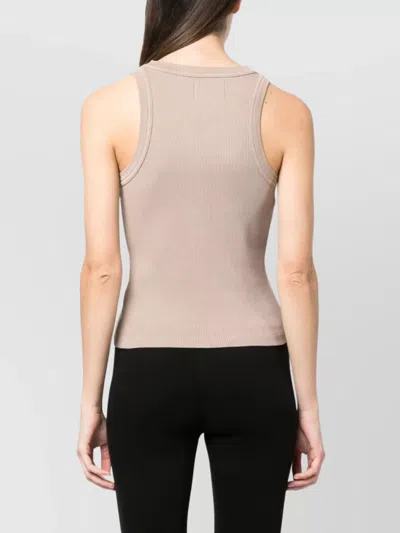Citizen Of Humanity Citizens Of Humanity Sleeveless Ribbed Top In Md Brown