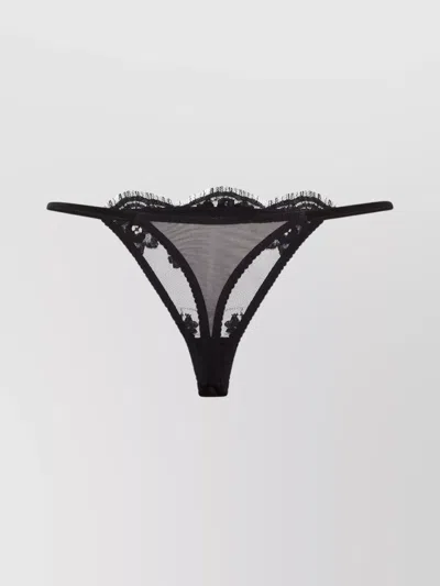 Dsquared2 Lace Thong Featuring Bow Accent