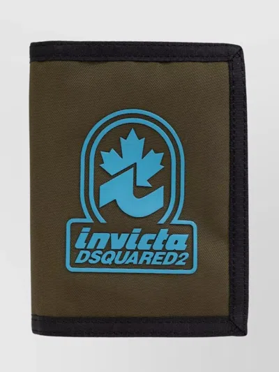 Dsquared2 Invicta Bi-fold Nylon Wallet With Logo Patches