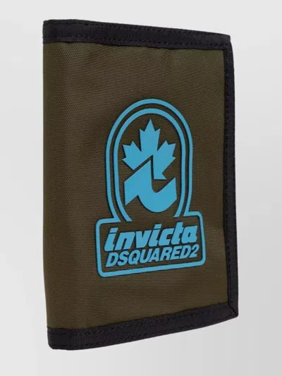 Dsquared2 Invicta Bi-fold Nylon Wallet With Logo Patches