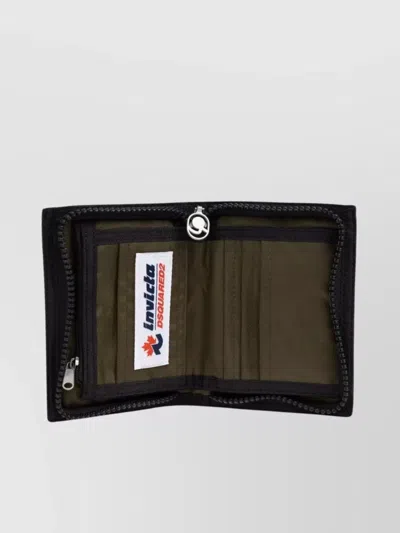 Dsquared2 Invicta Bi-fold Nylon Wallet With Logo Patches
