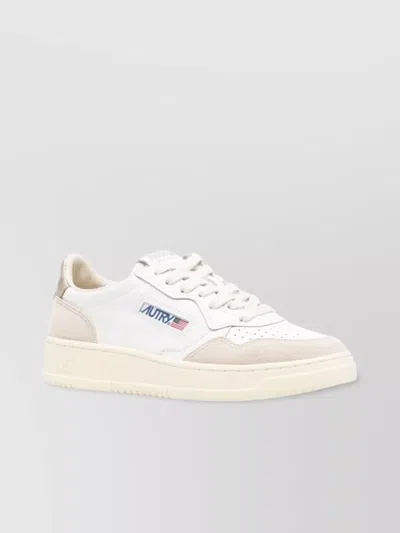 Autry Low Top Sneakers In Calf Leather And Suede
