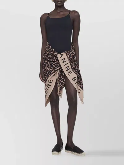 Anine Bing High-cut Leg Swimsuit Scoop Neckline In Black