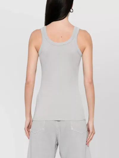 Lemaire Gray Rib Tank Top In Bk942 Blue Grey