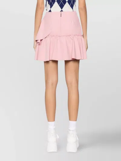 Msgm Ruffled-trim High-waisted Miniskirt