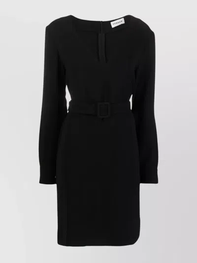 P.a.r.o.s.h Belted V-neck Above-knee Minidress