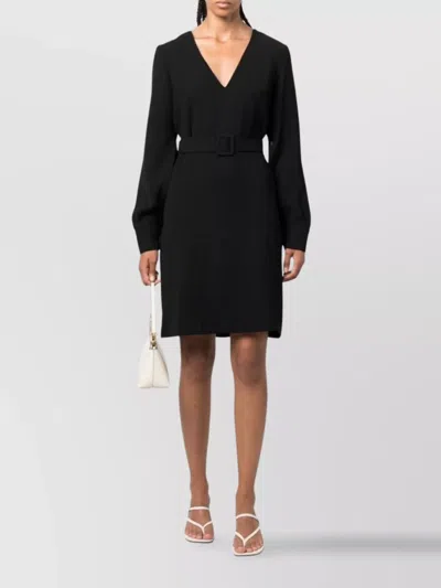 P.a.r.o.s.h Belted V-neck Above-knee Minidress