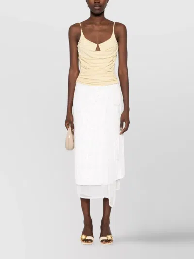 P.a.r.o.s.h Layered Sequin Wrap Midi Skirt