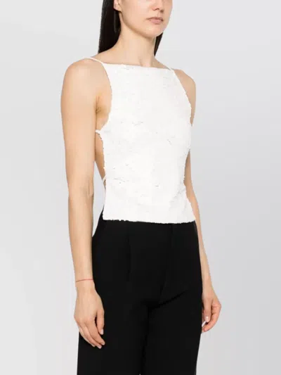P.a.r.o.s.h Open-back Sequined Top