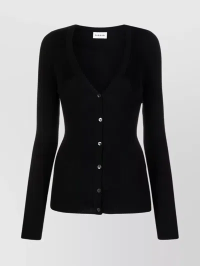 P.a.r.o.s.h Parosh Black Wool Cardigan