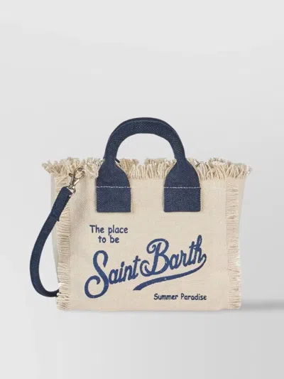 Saint Barth Small Vanity Canvas Bag