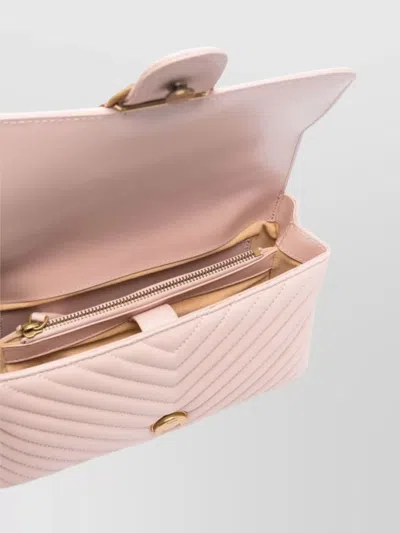 Pinko Love Quilted Top-handle Bag