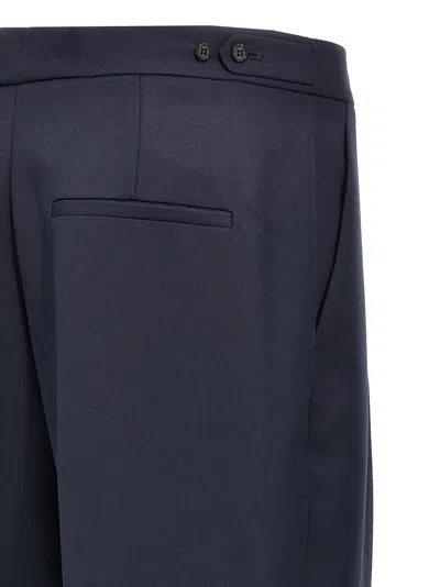 Theory Wool Trousers With Pleated Front And Back Pocket