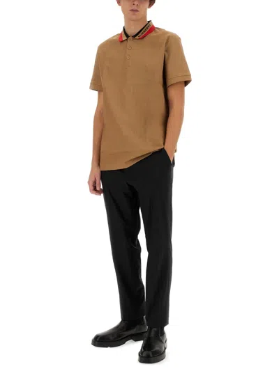 Burberry Brown Polo Shirts Men In Brown