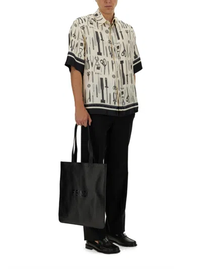 Fendi Wool Pants In Black