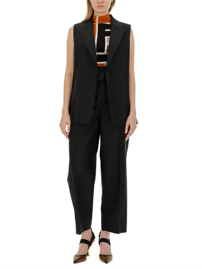 Fendi Tailored Vest In Black