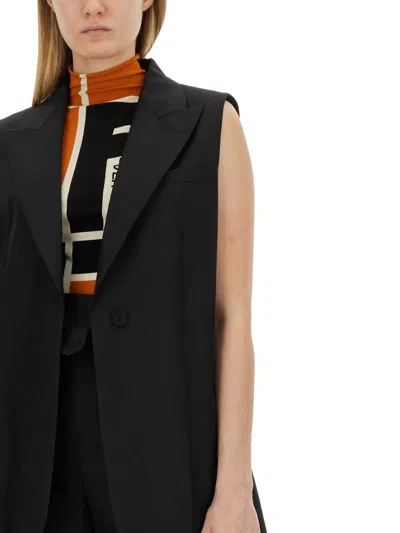 Fendi Tailored Vest In Black