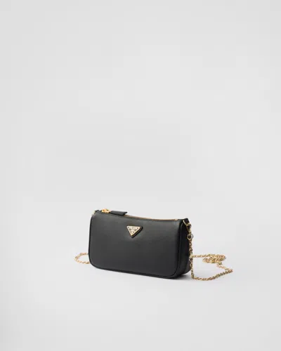 Prada Re-edition 2000 Chain Shoulder Bag In Black | ModeSens