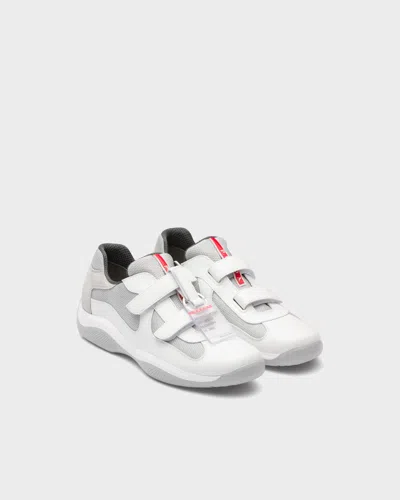 Prada Men's America's Cup Original Sneakers In Weiss