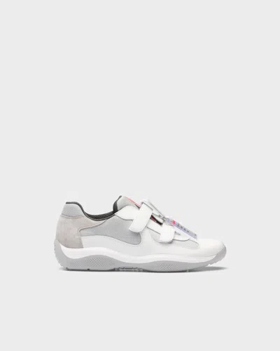 Prada Men's America's Cup Original Sneakers In Weiss