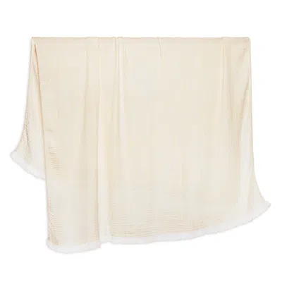 John Robshaw Daasu Zebra Print Stonewashed Cotton Throw In Neutral