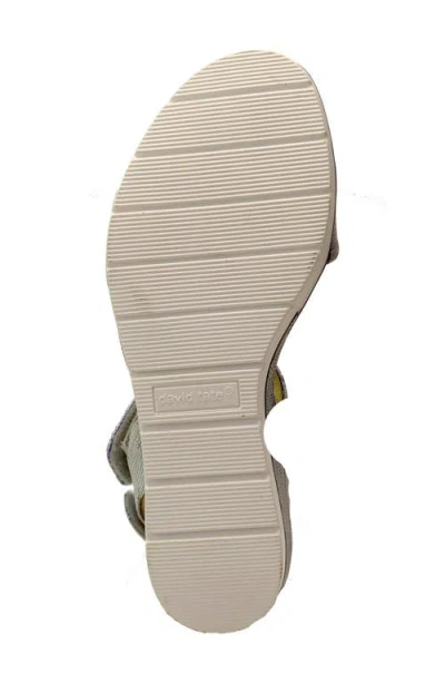 David Tate Scala Slingback Sandal In White Lizard