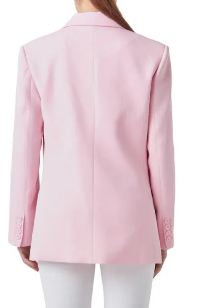 Endless Rose Double Breast Basic Blazer In Pink In Pink