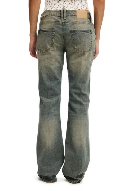 Cotton On Low Rise Bootcut Jean In Rusty Blue