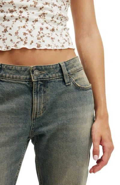 Cotton On Low Rise Bootcut Jean In Rusty Blue