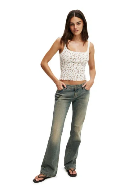 Cotton On Low Rise Bootcut Jean In Rusty Blue