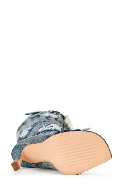 Azalea Wang Kazuki Knee High Boot In Denim