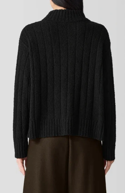 Eileen Fisher Turtle Neck Sweater In Black