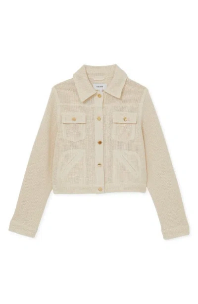 Reiss Renzo Textured Jacket In Neutral