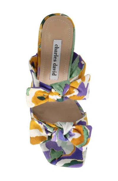 Charles David Rox Double Bow Slide Sandal In Lavender