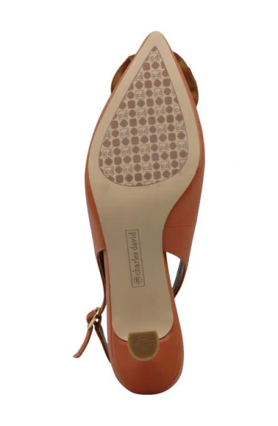 Charles David Azure Slingback Pump In Orange
