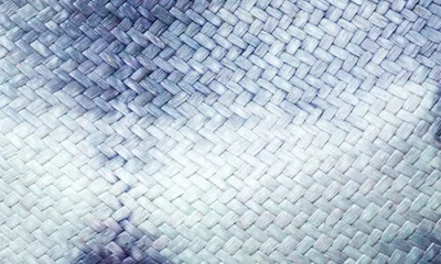 Bailey Parson Straw Panama Hat In Indigo Tie Dye