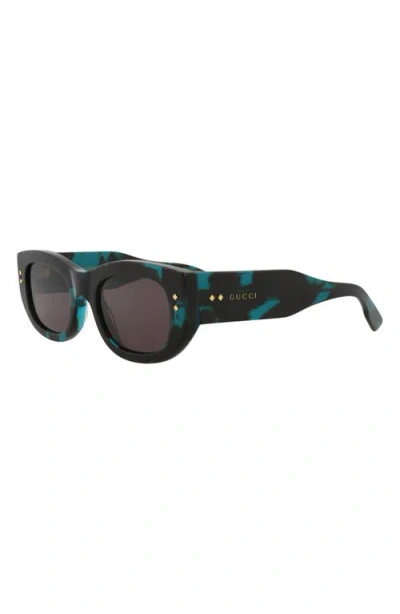Gucci Eyewear Rectangular Frame Sunglasses In Multi