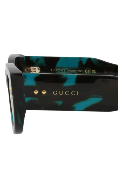Gucci Eyewear Rectangular Frame Sunglasses In Multi