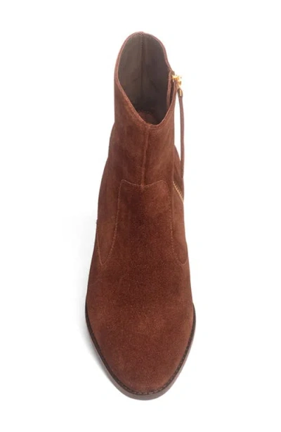 Anthony Veer Jadon Bootie In Chocolate Suede
