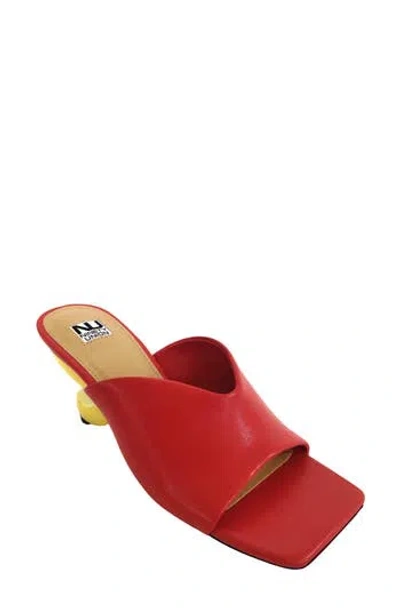 Ninety Union Gypsy Square Toe Mule In Red
