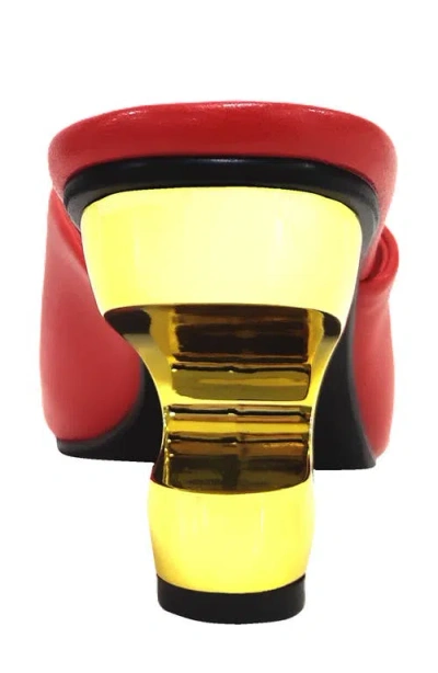 Ninety Union Gypsy Square Toe Mule In Red