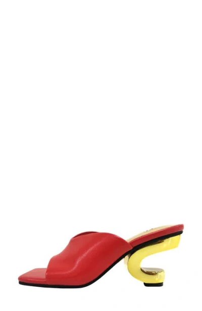 Ninety Union Gypsy Square Toe Mule In Red
