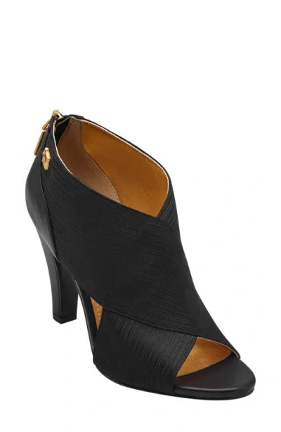 Donna Karan New York Sevyn Peep Toe Bootie In Black