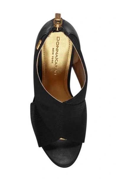 Donna Karan New York Sevyn Peep Toe Bootie In Black