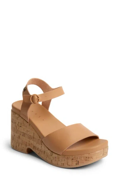Reef Sunset Sayulita Platform Sandal In Natural