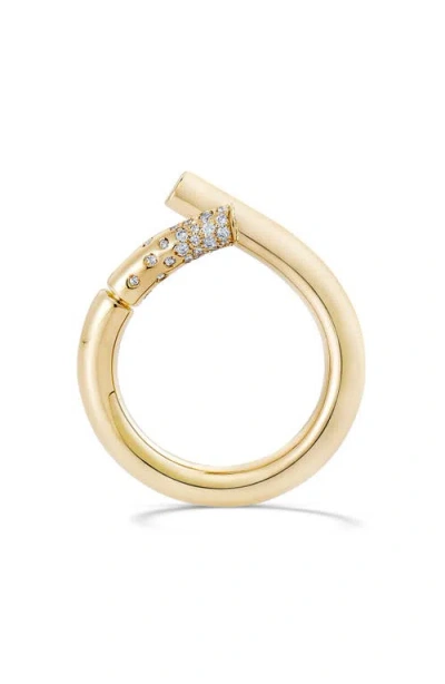 Tabayer Oera Pavé Diamond Ring In Yellow Gold